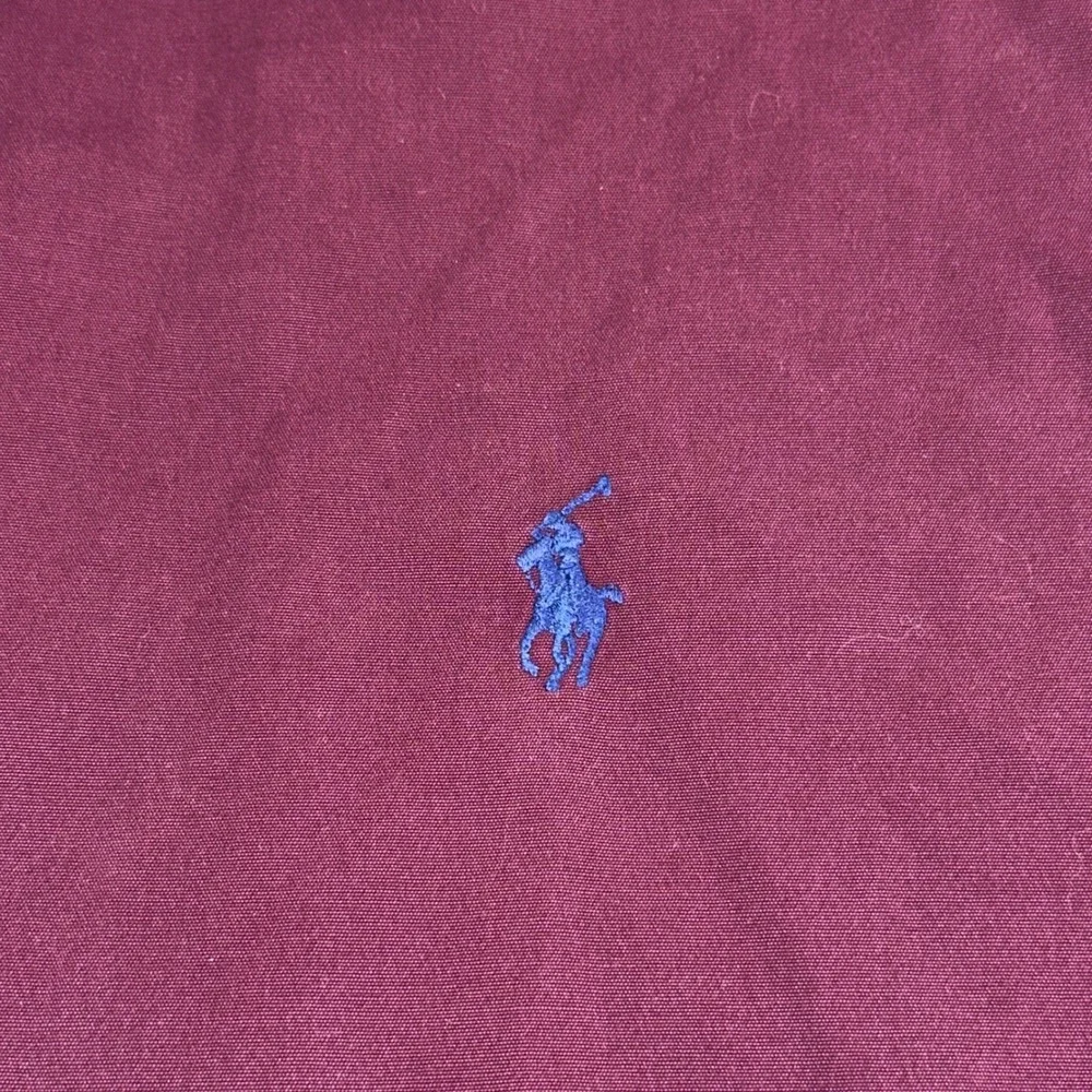 Polo Ralph Lauren Mens Classic Fit Button Down Shirt Burgundy XL Long Sleeve